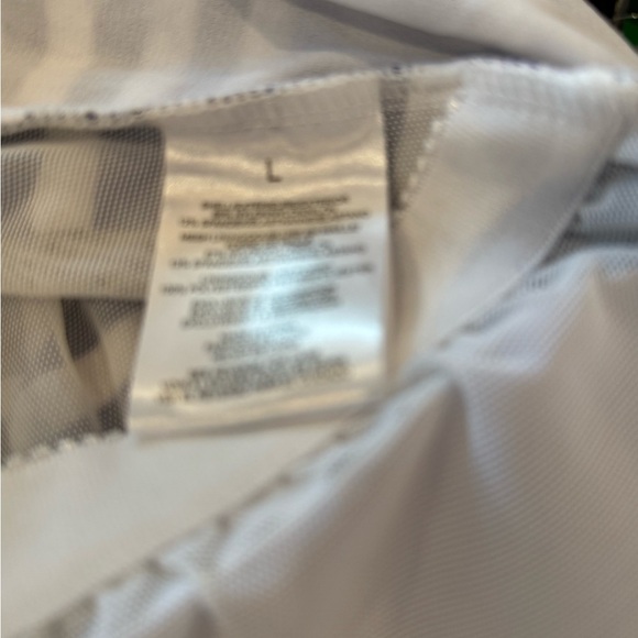 Jones New York Navy and White Striped One Piece Swimsuit with Gold Detail NEW - Picture 7 of 7